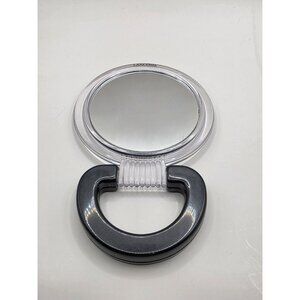 Lancôme Compact Handheld Makeup Mirror with Folding Handle - Portable Travel